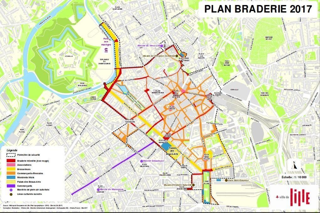 карта braderie Лил